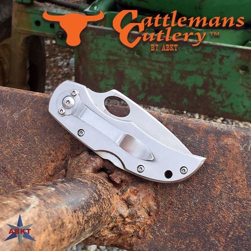 cc0016_closed.jpg ABKT CATTLEMANS CUTLERY DUECE - LOCKBACK 2.5" BLADE W/ CLIP