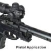 ds3039w_pistol.jpg UTG RED DOT 4.0 MOA DOT 30MM - WITH INTEGRAL QD MOUNT