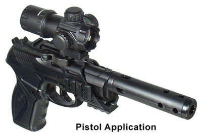 ds3039w_pistol.jpg UTG RED DOT 4.0 MOA DOT 30MM - WITH INTEGRAL QD MOUNT