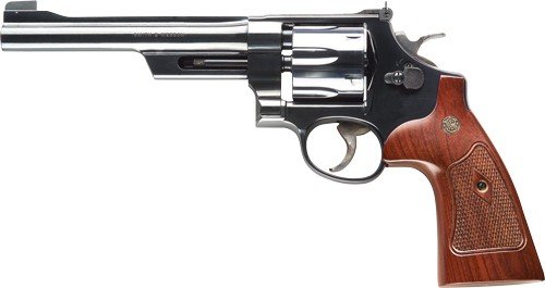 g150341_left.jpg S&W 27 CLASSIC 357MAG 6.5" AS - BLUED CHECKERED WOOD GRIPS