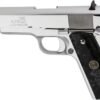g1911a138chrp_left.jpg IVER JOHNSON 1911A1 38 SUPER - 5" FS 9RD CHROME BLACK PEARL