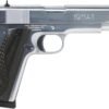 IVER JOHNSON 1911A1 38 SUPER - 5" FS 9RD CHROME BLACK WOOD