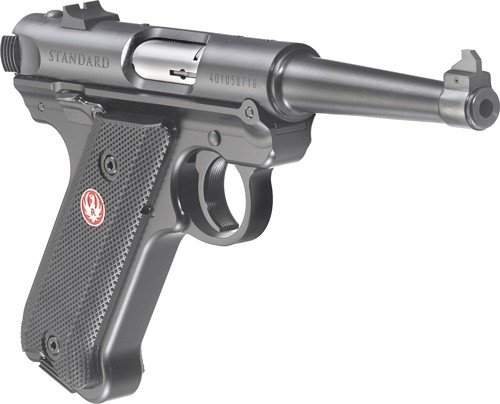 g40104z_angle.jpg RUGER MARK IV STANDARD 22LR - 4.75" FIXED SIGHT SYNTHETIC