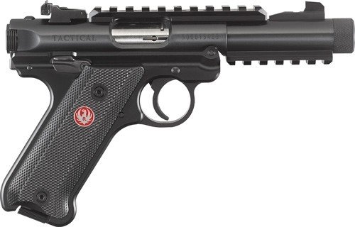 g40150.jpg RUGER MARK IV TACTICAL 22LR - 4.40" ADJ. THREADED BBL SYN.
