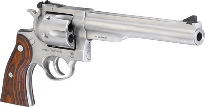 g5041_angled.jpg RUGER REDHAWK 44 REM MAG 7.5" - STAINLESS WOOD ADJUSTABE
