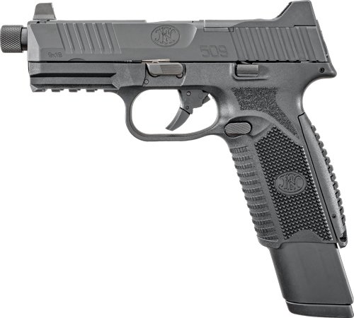g66100375_extendedmag.jpg FN 509 TACTICAL 9MM LUGER - 1-17RD 1-24RD NS BLACK
