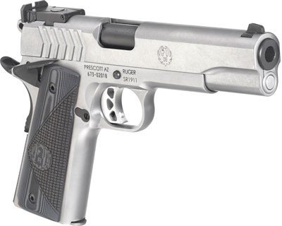 RUGER SR1911 TARGET 9MM 9-SHOT - STAINLESS G10 GRIPS
