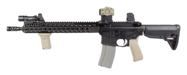 gfsmod0blk_on-gun_1.jpg BCM STOCK MOD 0 BLACK - FITS AR-15 MIL-SPEC