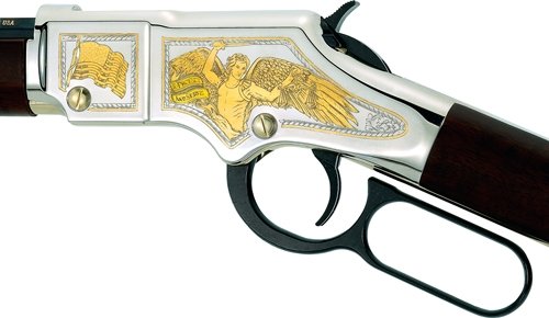 HENRY H4 LAW ENFORCEMENT TRIB. - 22S/L/LR 20" OCTAGON ENGRAVED