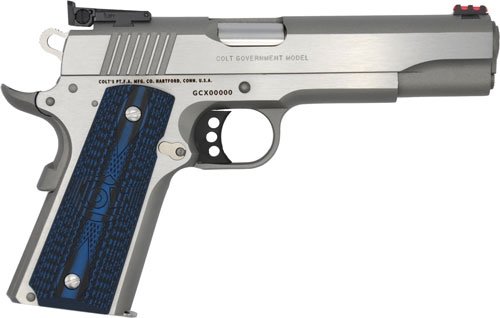 go5072gcl_right.jpg COLT GOLD CUP LITE 9MM 5" 8RD - STAINLESS BLUE G10 GRIPS