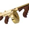 gt150dtg_drum_angle.jpg THOMPSON 1927A1 45ACP CARBINE - TITANIUM GOLD W/50RD & 20RD