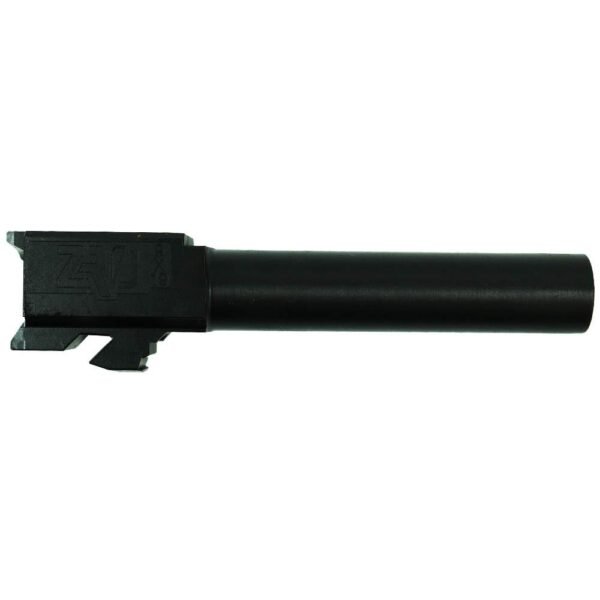 AE704600563126-MODULUS BARREL DUTY NITRIDE FINISH ZRO Delta Drop in Handgun Barrel for Modulus Compact 9mm 4" Barrel Black