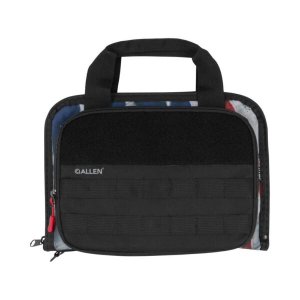 https3A2F2Fmedia.chattanoogashooting.com2Fimages2Fproduct2FAN11222FAN1122-1.jpg Allen Victory Series Double Tactical Soft Handgun Case 9" Flag Black