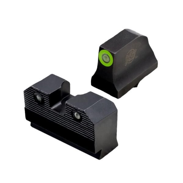 https3A2F2Fmedia.chattanoogashooting.com2Fimages2Fproduct2FAQGLR205P6G2FAQGLR204P6G-1_1.jpg XS Sight Systems R3D 2.0 Suppressor Height Night Sights for Glock 20/21/29/30/30S/37/41 Green Front with Black Rear