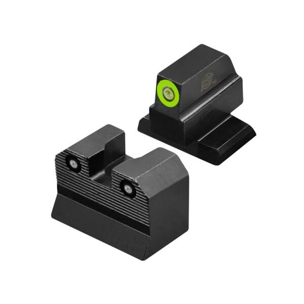 https3A2F2Fmedia.chattanoogashooting.com2Fimages2Fproduct2FAQHKR202P6G2FAQHKR202P6G-1.jpg XS Sights R3D 2.0 Suppressor Height Night Sights for HK VP9 OR Green