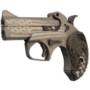 https3A2F2Fmedia.chattanoogashooting.com2Fimages2Fproduct2FBEBAOG45Colt4102FBEBAOG45Colt410-1.jpg Bond Arms Old Glory Handgun .45 LC/.410 2rd Capacity 3.5" Barrel Grey American Flag