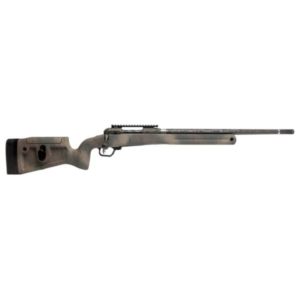https3A2F2Fmedia.chattanoogashooting.com2Fimages2Fproduct2FBV581632FBV581631.jpg Savage 110 Pro Pursuit Rifle 300 PRC 3rd Capacity 20'' Barrel Earth-tone Camo with Black Web Stock