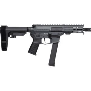 https3A2F2Fmedia.chattanoogashooting.com2Fimages2Fproduct2FCA99A290FTNG2FCA99A290FTNG1.jpg CMMG Banshee Fixed Ejector MkGs Pistol 9mm Luger 33rd Magazine 5'' Barrel Tungsten w/Brace