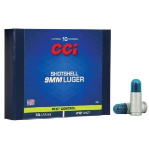 https3A2F2Fmedia.chattanoogashooting.com2Fimages2Fproduct2FCC37902FCC3790_1_2.jpg CCI Pest Control Handgun Shotshells 9mm Luger 53 gr. #12 shot 900 fps 10/ct