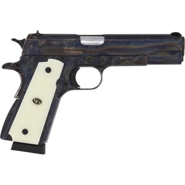 https3A2F2Fmedia.chattanoogashooting.com2Fimages2Fproduct2FCH4401912FCH440191-1.jpg Chiappa 1911 Field Handgun .45 ACP 8rd Magazine 5" Barrel Case Colored with Ivory Grips
