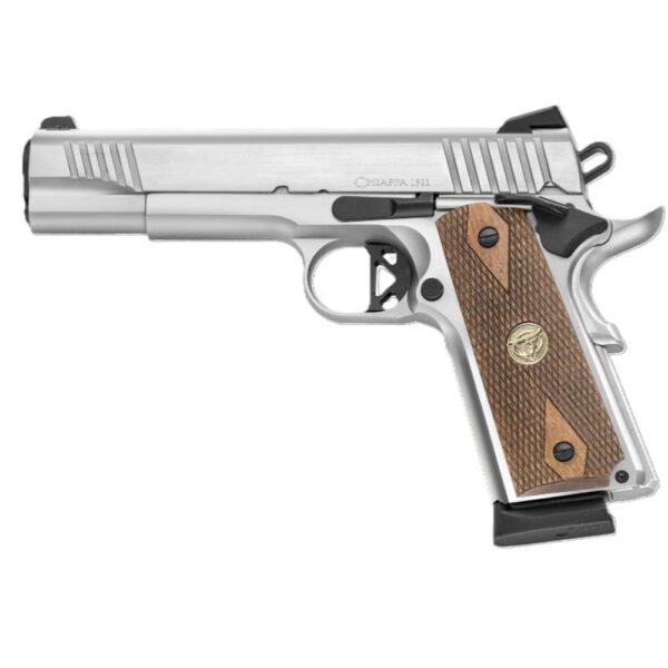 https3A2F2Fmedia.chattanoogashooting.com2Fimages2Fproduct2FCH4402342FCH440234-1.jpg Chiappa 1911 Superior OR Handgun .45 ACP 8rd Magazine 5" Barrel Stainless with Walnut Grips