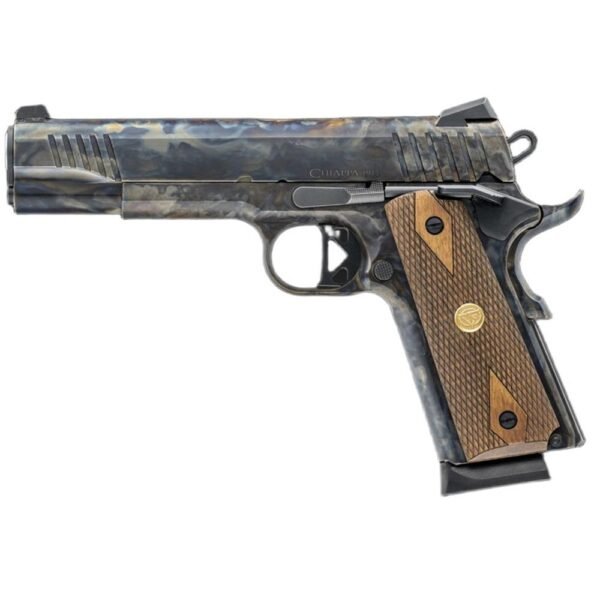 https3A2F2Fmedia.chattanoogashooting.com2Fimages2Fproduct2FCH4402352FCH440235-1.jpg Chiappa 1911 Superior OR Handgun .45 ACP 8rd Magazine 5" Barrel Case Hardened with Walnut Grips