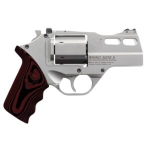 https3A2F2Fmedia.chattanoogashooting.com2Fimages2Fproduct2FCHCF3403532FCHCF340353-1.jpg Chiappa Rhino 30DS Handgun .357 Mag 6rd Capacity 3" Barrel Stainless Red with 3 Moon Clips