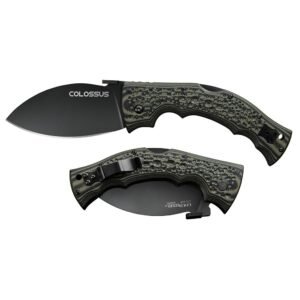 https3A2F2Fmedia.chattanoogashooting.com2Fimages2Fproduct2FCOCS28DWB2FCOCS28DWB-1.jpg Cold Steel Colossus Folding Knife 4" Leaf Blade Black