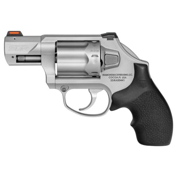 https3A2F2Fmedia.chattanoogashooting.com2Fimages2Fproduct2FDB0700S7122FDB0700S712-scaled-1.jpg Diamondback SDR Handgun .357 Mag/.38 Spl (+P) 6rd Capacity 2" Barrel DA Matte Stainless Finish