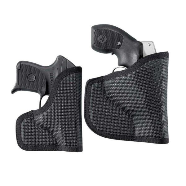 https3A2F2Fmedia.chattanoogashooting.com2Fimages2Fproduct2FDIN38BJU4Z02FDIN38BJ-1_14.jpg DeSantis Nemesis Pocket Holster for Ruger LC9 with Crimson Trace Laserguard Black Ambi