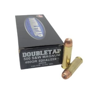 https3A2F2Fmedia.chattanoogashooting.com2Fimages2Fproduct2FDT500455EQ2FDT500455EQ1.jpg Double Tap 500 Equalizer Handgun Ammunition .500 S&W 455gr HP 1801 fps 20/ct