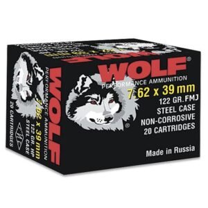 https3A2F2Fmedia.chattanoogashooting.com2Fimages2Fproduct2FDZ762BFMJ2FDZ762BFMJ.jpg Wolf WPA Polyformance Rifle Ammunition 7.62x39mm 123 gr FMJ 2396 fps 20/ct