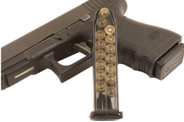 https3A2F2Fmedia.chattanoogashooting.com2Fimages2Fproduct2FEHGLK192FEHGLK19_1.jpg Elite Tactical Systems Glock 19 Magazine Fits Glock 19/26 9mm 15/rd