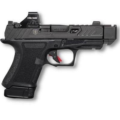 https3A2F2Fmedia.chattanoogashooting.com2Fimages2Fproduct2FEVSS4284H2FSS-4283-H.jpg Shadow Systems CR920P War Poet Handgun 9mm Luger 13rd Magazines(2) 3.75" Fluted Black Barrel Holosun 507K