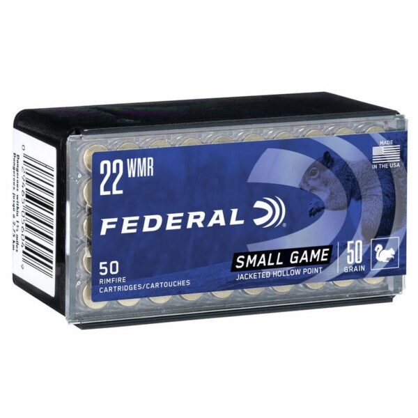 https3A2F2Fmedia.chattanoogashooting.com2Fimages2Fproduct2FFA7572FFA757_1_2.jpg Federal Game-Shok Rimfire Ammunition .22 WMR 50 gr JHP 1530 fps 50/ct