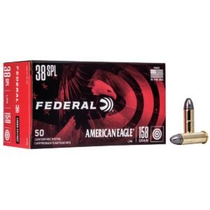 https3A2F2Fmedia.chattanoogashooting.com2Fimages2Fproduct2FFAAE38B2FFAAE38B_1.jpg American Eagle Handgun Ammunition .38 Spl 158 gr LRN 770 fps 50/rd