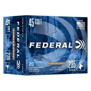 https3A2F2Fmedia.chattanoogashooting.com2Fimages2Fproduct2FFAC45LCB2FFAC45LCB.jpg Federal Power-Shok Handgun Ammunition 45 Colt 235gr JHP 845 fps 20/ct