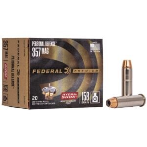 https3A2F2Fmedia.chattanoogashooting.com2Fimages2Fproduct2FFAP357HS12FFAP357HS1_1.jpg Federal Premuim Personal Defense Handgun Ammunition 357 Mag 158gr JHP 1240 fps 20/box