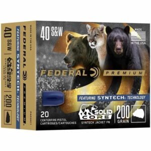 https3A2F2Fmedia.chattanoogashooting.com2Fimages2Fproduct2FFAP40SHC12FFAP40SHC1-1.jpg Federal Solid Core Handgun Ammunition .40 S&W 200 gr TSJ 20/ct