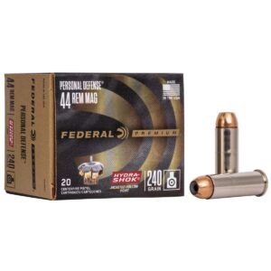 https3A2F2Fmedia.chattanoogashooting.com2Fimages2Fproduct2FFAP44HS12FFAP44HS1_1.jpg Federal Premuim Personal Defense Handgun Ammunition .44 Mag 240 gr JHP 1210 fps 20/ct