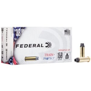 https3A2F2Fmedia.chattanoogashooting.com2Fimages2Fproduct2FFATP38VHP12FFATP38VHP1_1.jpg Federal Train+Protect Handgun Ammunition .38 Spl 158gr VHP 830 fps 50/ct