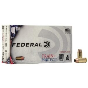 https3A2F2Fmedia.chattanoogashooting.com2Fimages2Fproduct2FFATP40VHP12FFATP40VHP1_1.jpg Federal Train+Protect Handgun Ammunition .40 S&W 180gr VHP 50/ct