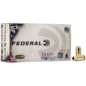https3A2F2Fmedia.chattanoogashooting.com2Fimages2Fproduct2FFATP45VHP12FFATP45VHP1_1.jpg Federal Train+Protect Handgun Ammunition .45 ACP 230 gr VHP 50/ct