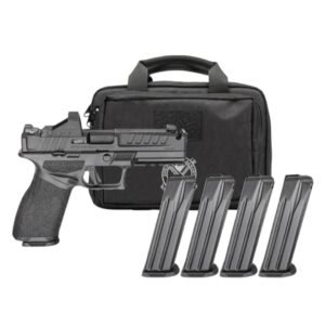 https3A2F2Fmedia.chattanoogashooting.com2Fimages2Fproduct2FFKEC9409BCOMPPAC2FEchaloncomp.jpg Springfield Gear Pac Echelon 4.0C Comp Handgun 9mm Luger 15(1)&18(3)rd Magazines 4" Comp Barrel Green Dot & Bag