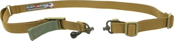 https3A2F2Fmedia.chattanoogashooting.com2Fimages2Fproduct2FGK2TO1R125AACB2FGK2TO1R125AACB.jpg VICKERS 2-TO-1 SLING RED SWIVEL VERSION NYLON ADJUSTER & HDW COYOTE BR