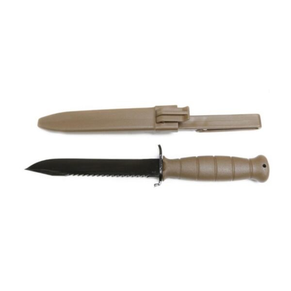 https3A2F2Fmedia.chattanoogashooting.com2Fimages2Fproduct2FGLKD391792FGLKD39179-1.jpg Glock Field Knife/Saw Back 6-1/2" Clip Point Blade Black Flat Dark Earth Bulk