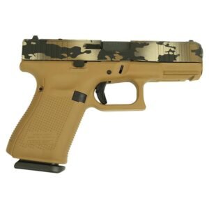 https3A2F2Fmedia.chattanoogashooting.com2Fimages2Fproduct2FGLPV1950203FDECAMO2Fglock_19v_9mm_or_multicam_cerakote_fde_glpv1950203fdecamo_0000_Right.jpg Glock V-Series Model 19 Optic Ready & Ported Handgun 9mm Luger 15rd Magazines (3) 4" Ported Barrel FDE Multi-Cam Cerakote Austria