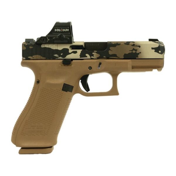 https3A2F2Fmedia.chattanoogashooting.com2Fimages2Fproduct2FGLUV1950703XC3PB2Fglock_19x_v_9mm_gns_comm_17rd_camo_triple_port_barrel_w_gluv1950703xc3pb_0000_Right.jpg Glock V-Series Model 19x OR Camo Handgun 9mm Luger 17rd Magazines (3) 4.02" Quad Ported Barrel w/Holosun 407C X2