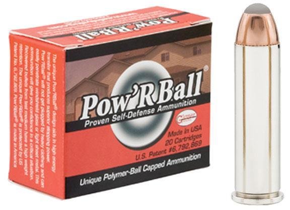 https3A2F2Fmedia.chattanoogashooting.com2Fimages2Fproduct2FGYPB3571002FGYPB357100.jpg Glaser Pow'RBall Handgun Ammunition .357 Mag 100 gr JHP 1450 fps 20/box