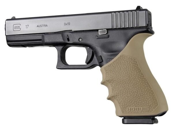 https3A2F2Fmedia.chattanoogashooting.com2Fimages2Fproduct2FHA170332FHA17033.jpg Hogue HandAll Beavertail Grip Sleeve Glock 17 G17 MOS G17L G22 G35 G35 MOS G34 G34 MOS G31 G37 Gen 3-4 FDE